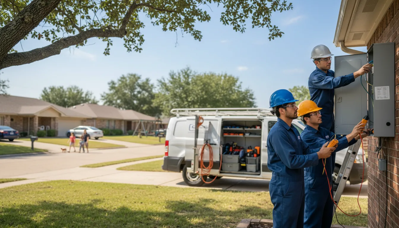 Certified electrician providing emergency electrical services in Luling, TX